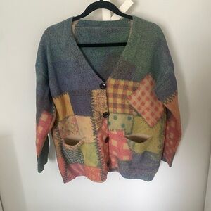 Colorful Patchwork Women's Sweater